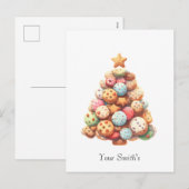 koekjes Kerstmis Feestdagenkaart (Voorkant / Achterkant)