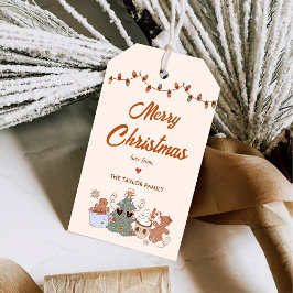 Koekjes Kerstmis Verjaardagsfeest Cadeaulabel