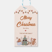 Koekjes Kerstmis Verjaardagsfeest Cadeaulabel (Voorkant)