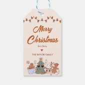 Koekjes Kerstmis Verjaardagsfeest Cadeaulabel (Achterkant)