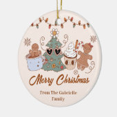 Koekjes Kerstmis Verjaardagsfeest Keramisch Ornament (Links)