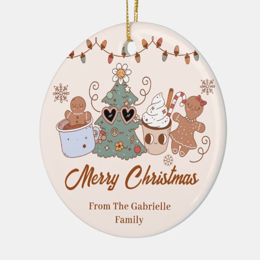 Koekjes Kerstmis Verjaardagsfeest Keramisch Ornament (Links)