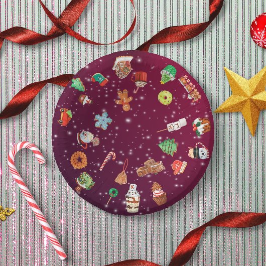 Koekjes, koekjes en cacao papieren kommen