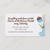 Koekjes kookpan bakkerij visitekaartje (Achterkant)