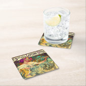 Koekjes Lefevre-Utile van Alphonse Mucha (1896) Kartonnen Onderzetters (Insitu)