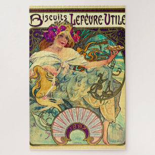 Koekjes Lefevre-Utile van Alphonse Mucha (1896) Legpuzzel