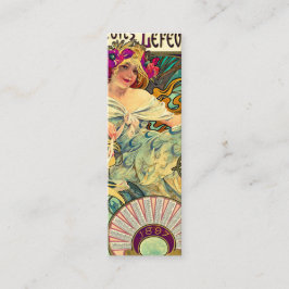 Koekjes Lefevre-Utile van Alphonse Mucha (1896) Mini Visitekaartje