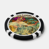 Koekjes Lefevre-Utile van Alphonse Mucha (1896) Poker Chips (Enkel)