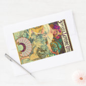 Koekjes Lefevre-Utile van Alphonse Mucha (1896) Rechthoekige Sticker (Envelop)