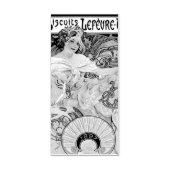 Koekjes Lefevre-Utile van Alphonse Mucha (1896) Rubberstempel (Afrduk)