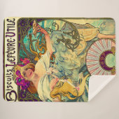 Koekjes Lefevre-Utile van Alphonse Mucha (1896) Sherpa Deken (Voorkant (horizontaal))