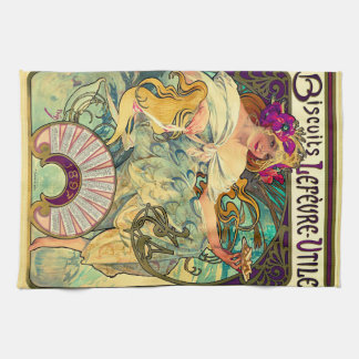 Koekjes Lefevre-Utile van Alphonse Mucha (1896) Theedoek