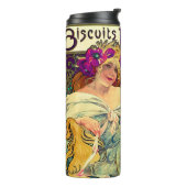 Koekjes Lefevre-Utile van Alphonse Mucha (1896) Thermosbeker (Gedraaid links)