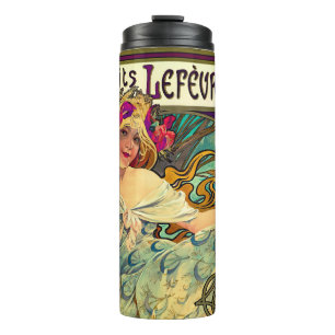 Koekjes Lefevre-Utile van Alphonse Mucha (1896) Thermosbeker