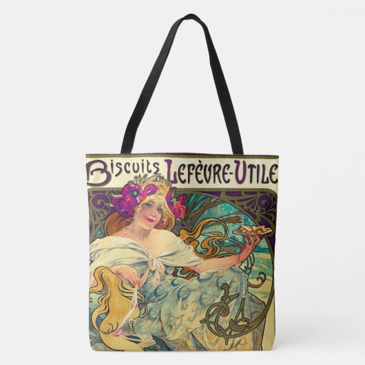 Koekjes Lefevre-Utile van Alphonse Mucha (1896) Tote Bag (Voorkant)