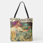 Koekjes Lefevre-Utile van Alphonse Mucha (1896) Tote Bag (Achterkant)