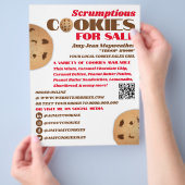 Koekjes Logo, koekjesverkoop Flyer (Hand)