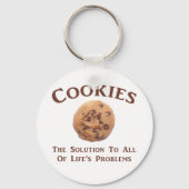 Koekjes lossen problemen op sleutelhanger (Voorkant)