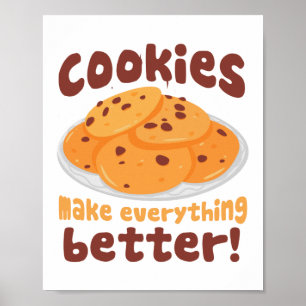 Koekjes maken alles beter bakken poster