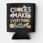 Koekjes maken alles beter Grappige Kerstmis Blikjeskoeler (Voorkant)