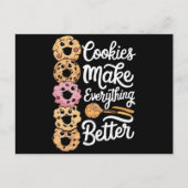 Koekjes maken alles beter grappige kerstmis feestdagenkaart (Voorkant)