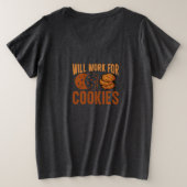 Koekjes maken alles beter, Koekjesdag Grote Maat T-shirt (Design achterkant)