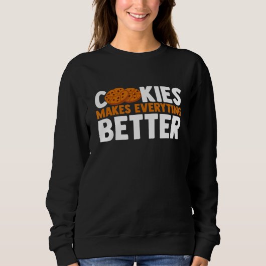 Koekjes maken alles beter met chocolade trui (Voorkant)
