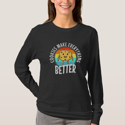 Koekjes maken alles beter t-shirt (Voorkant)