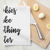 Koekjes maken alles beter theedoek (Quarter Fold)