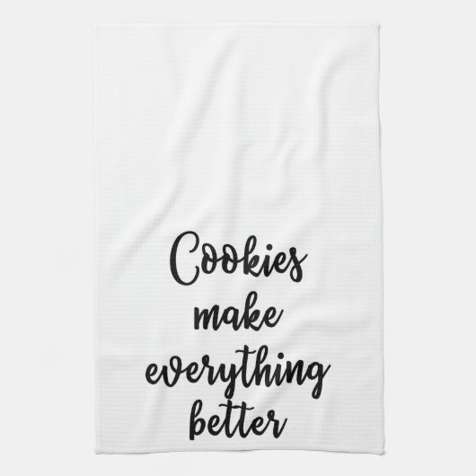 Koekjes maken alles beter theedoek (Verticaal)