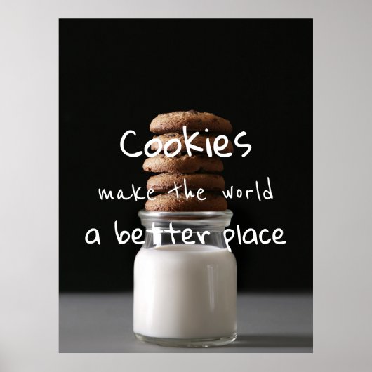 Koekjes maken de wereld een betere plek poster (Voorkant)