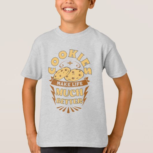 koekjes maken het leven beter grappige koekjes met t-shirt (Voorkant)