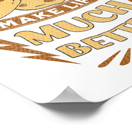 koekjes maken het leven beter grappige koekjes poster (Hoek)