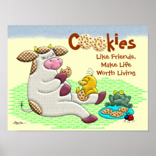 Koekjes maken het leven waard poster
