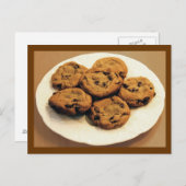 koekjes met chocolade-chips briefkaart (Voorkant / Achterkant)