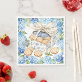 Koekjes met Hydrangea Bloemen Servet (Insitu)