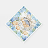 Koekjes met Hydrangea Bloemen Servet (Hoek)