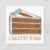 koekjes met rotskaart, decorator, plakkergebak vierkante visitekaartje (Voorkant)