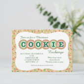 Koekjes met Sprinkles kerstkoekjes Exchange RSVP Kaartje (Staand voorkant)