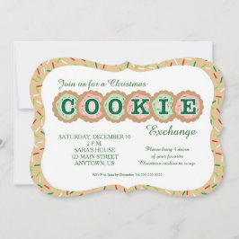 Koekjes met Sprinkles kerstkoekjes Exchange RSVP Kaartje