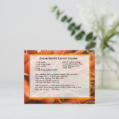Koekjes met wortel Briefkaart ontvangen (Staand voorkant)