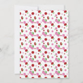 Koekjes, Milkshake en Cupcake Invitation 2 Kaart (Achterkant)