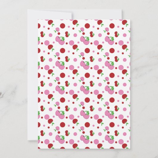 Koekjes, Milkshake en Cupcake Invitation 2 Kaart (Achterkant)