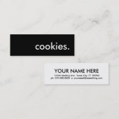 koekjes. mini visitekaartje (Voorkant / Achterkant)