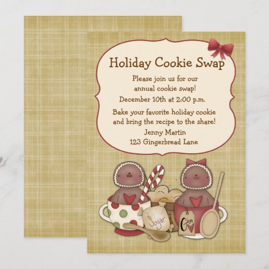 koekjes, Mok Kaart (Voorkant / Achterkant)