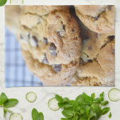 Koekjes op de keukenhanddoeken van het koelhuis (Gevouwen)