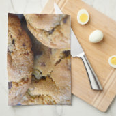 Koekjes op de keukenhanddoeken van het koelhuis (Quarter Fold)