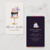 koekjes, op maat gesneden bakkersgebak visitekaartje (Voorkant / Achterkant)