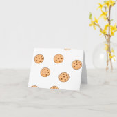 koekjes op wit kaart (Gele Bloem)