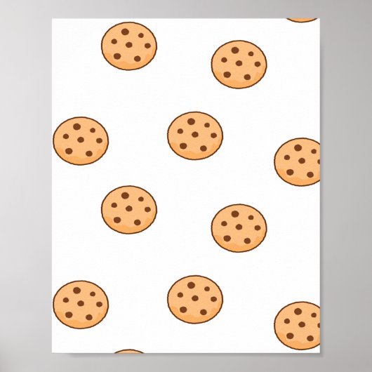 koekjes op wit poster (Voorkant)